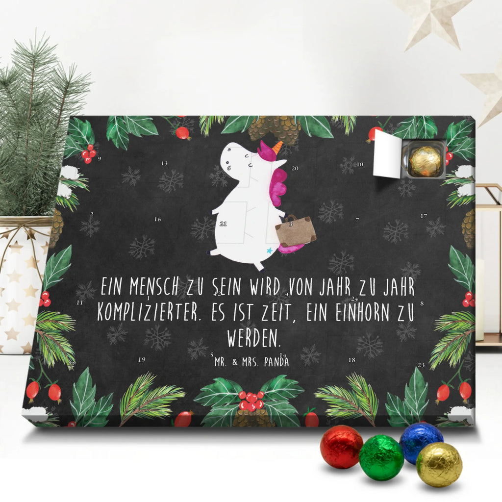Chocolate advent calendar unicorn Suitcase travel, adventure, suitcase, holiday present, luggage, traveler gift
