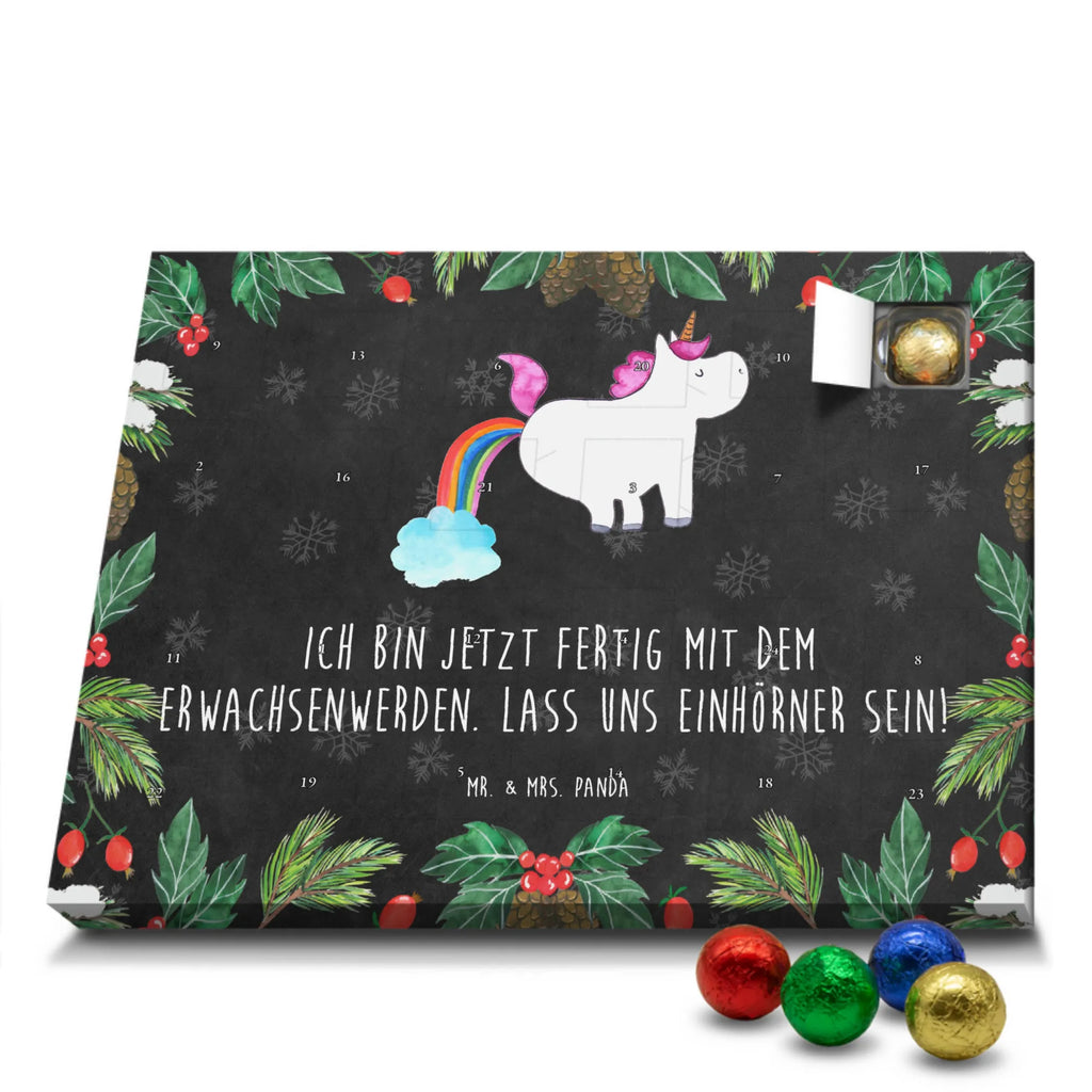 Chocolate advent calendar unicorn fart fart, unicorn fart, uniorn saying, girlfriend gift, fun, rainbow, present