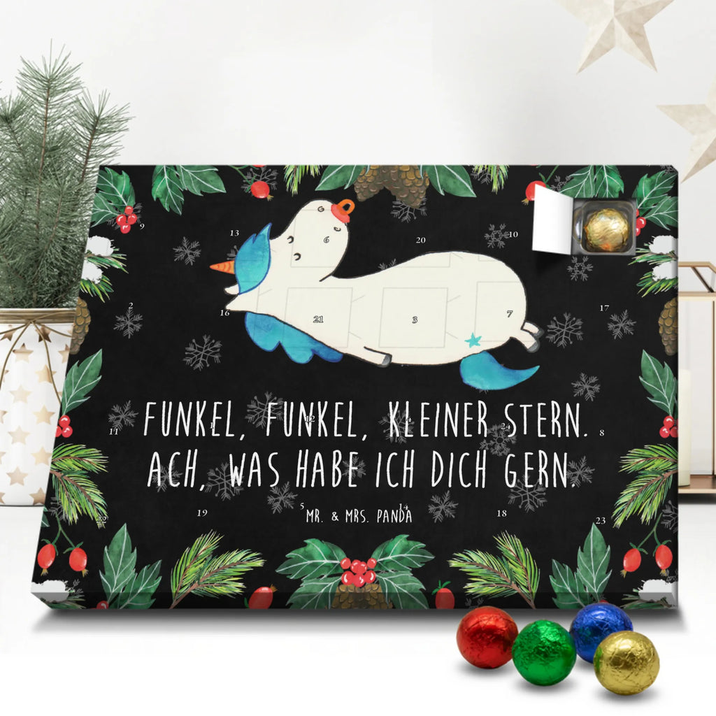 Chocolate advent calendar unicorn dummy birth present, birth gift, mother, gift birth, toddler, infant, pacifier