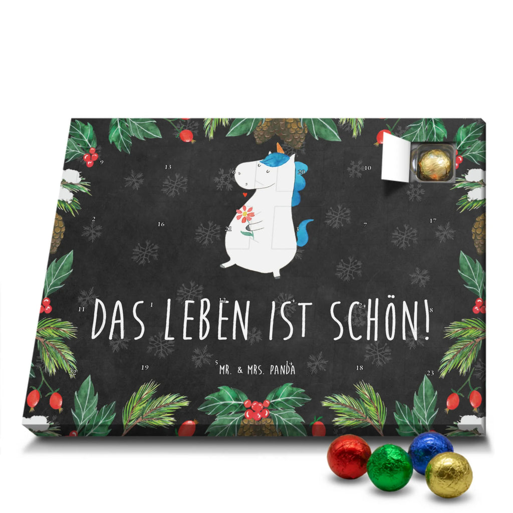 Chocolate advent calendar unicorn Stroll Flowers, Girlfriend present, bff gift, Walk, Mother, Joy, Good Luck