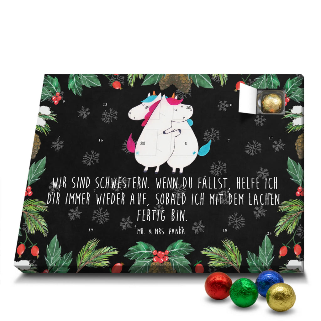 Chocolate advent calendar unicorns Embrace Siblings, Sisters, Girlfriends
