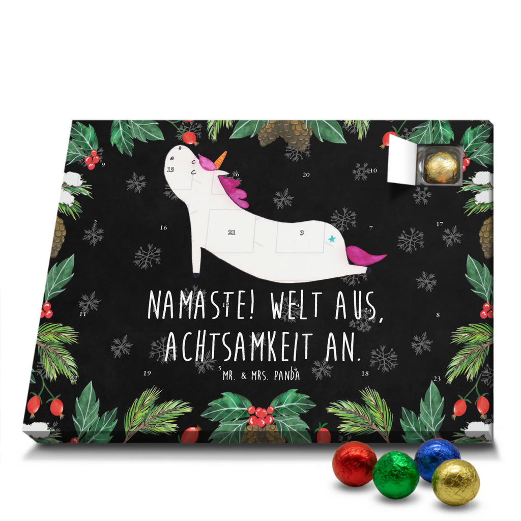 Chocolate advent calendar unicorn yoga mindfulness, relaxation, gift, present, sports, sweet