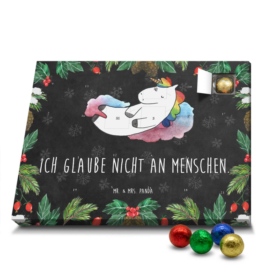 Chocolate advent calendar unicorn cloud 7 witty, faith, people, gift, reality, in love