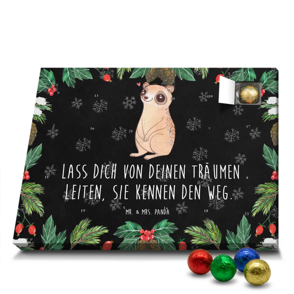 Chocolate advent calendar Slow loris Happy gift ideas, gifts, small animals, good mood, cute, funny sayings, cute animal motives, hand drawn, special gifts, card, animal lover