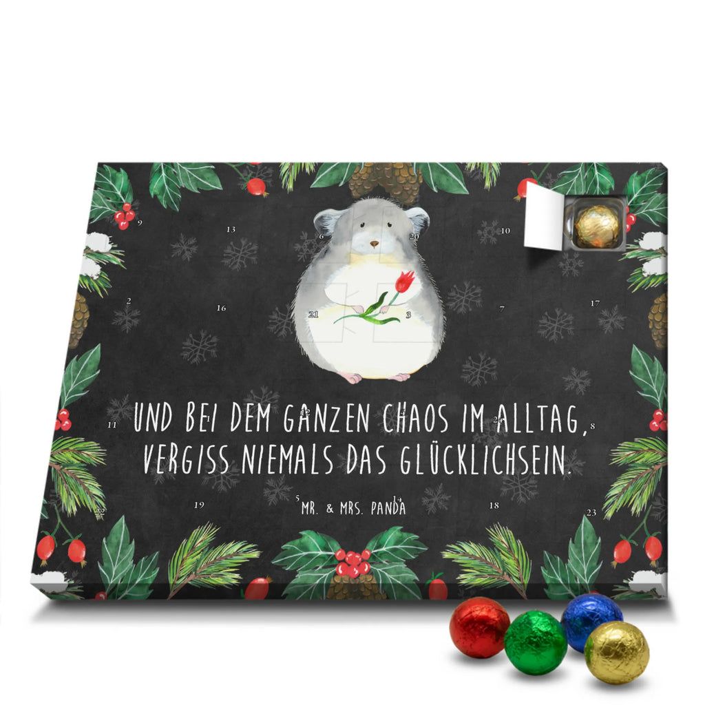 Chocolate advent calendar chinchilla flower gift ideas, gifts, small animals, good mood, cute, funny sayings, cute animal motives, hand drawn, special gifts, card, animal lover, grief, office life, heartache, being sad