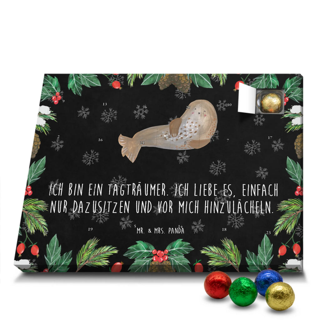 Chocolate advent calendar seal Laugh gift ideas, gifts, small animals, good mood, cute, funny sayings, cute animal motives, hand drawn, special gifts, card, animal lover, Seal, North Sea, Sea animal, Seals, Baltic Sea