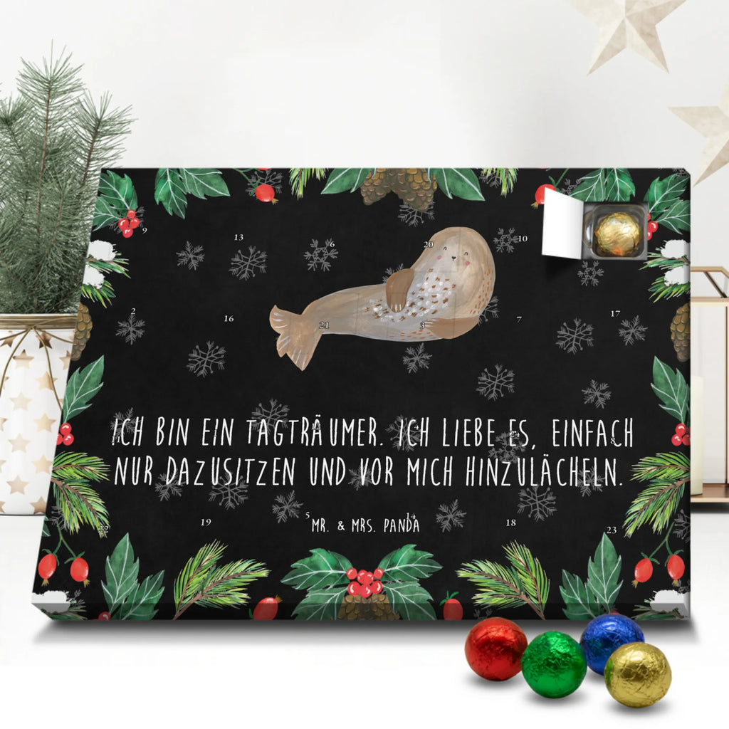 Chocolate advent calendar seal Laugh gift ideas, gifts, small animals, good mood, cute, funny sayings, cute animal motives, hand drawn, special gifts, card, animal lover, Seal, North Sea, Sea animal, Seals, Baltic Sea