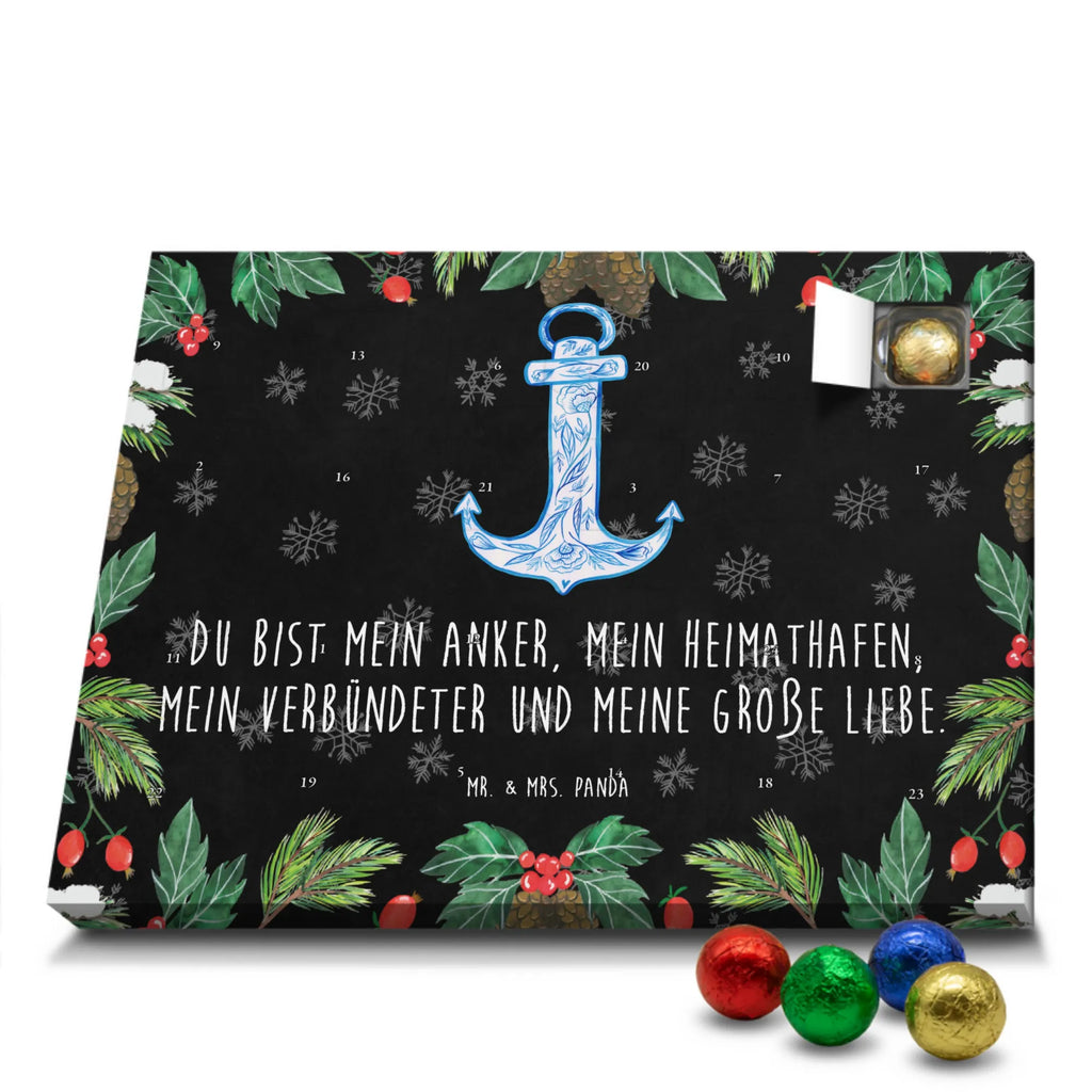 Chocolate advent calendar anchor Blue gift ideas, gifts, small animals, good mood, cute, funny sayings, cute animal motives, hand drawn, special gifts, card, animal lover