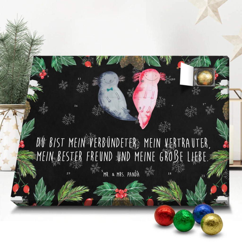 Chocolate advent calendar axolotl Girlfriend Mexican walking fish, Axelotl, marine animals, salamander, amphibian, husband, valentine's day, great love, friend, tail, fiancé, anniversary, proof of love