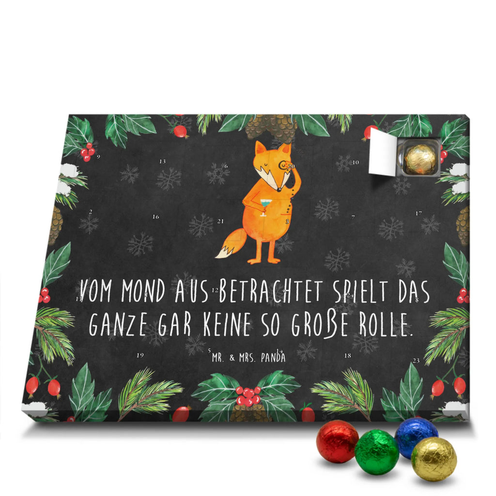 Chocolate advent calendar Fox lord forest wildlife, clever as a fox, foxes, animal lover, words of consolation, motivation saying, problem solving, lovesickness gift, saying funny