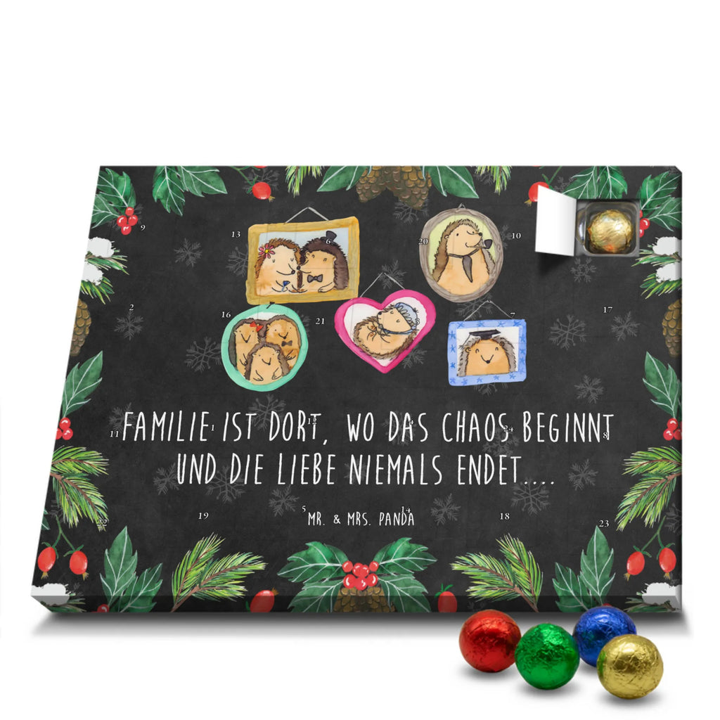 Chocolate advent calendar Hedgehog family Father's Day, Mother's Day, hedgehogs, pictures, solidarity, mum