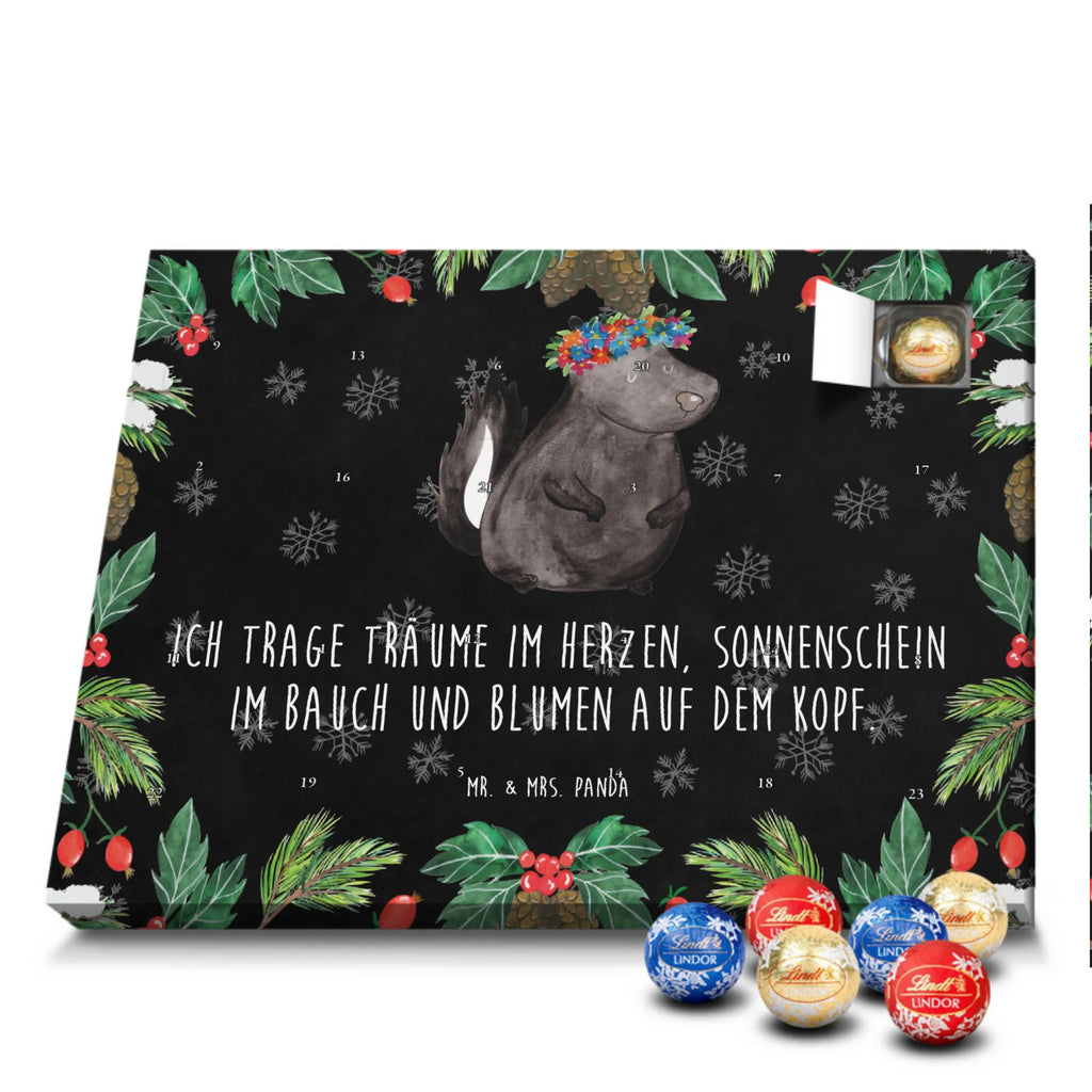 Chocolate advent calendar skunk Girl Laugh, Predator, Wild animal, Stinky, Live