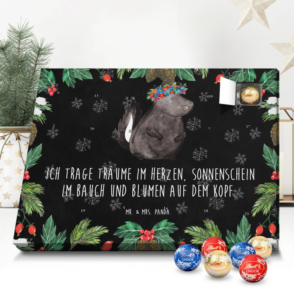 Chocolate advent calendar skunk Girl Laugh, Predator, Wild animal, Stinky, Live