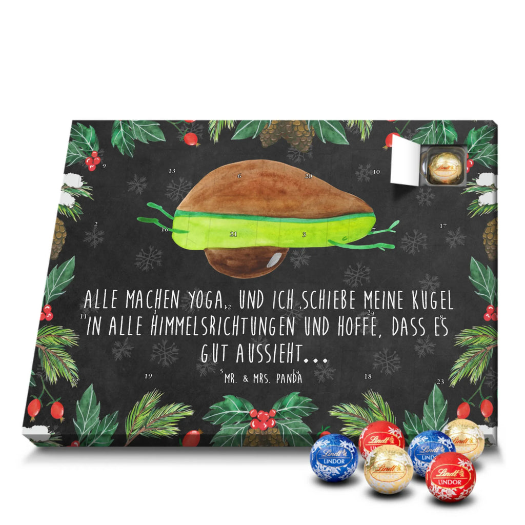Chocolate advent calendar avocado yoga vegetables