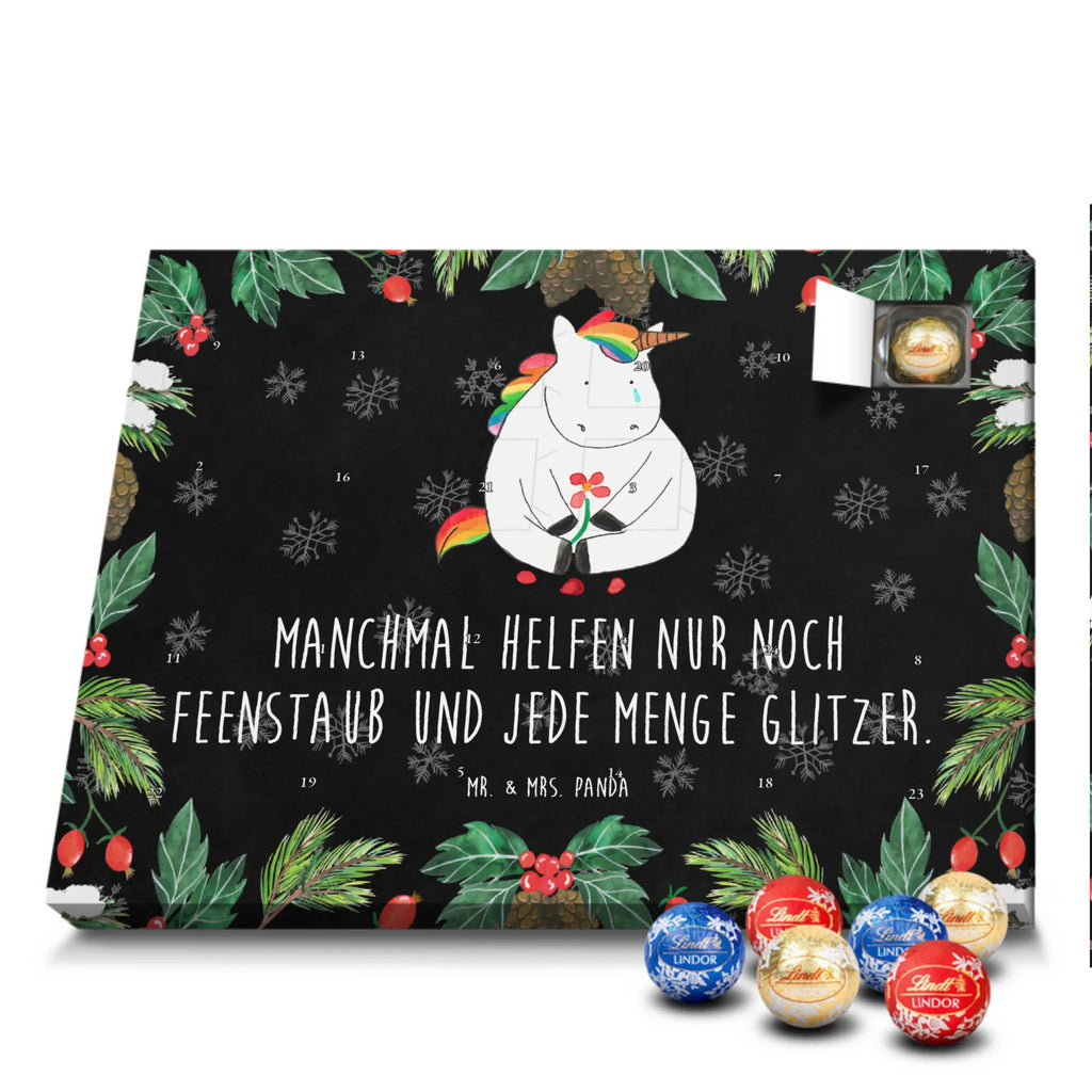 Chocolate advent calendar unicorn Sad friends, Friendship, consoling, grief, greeting card, flower