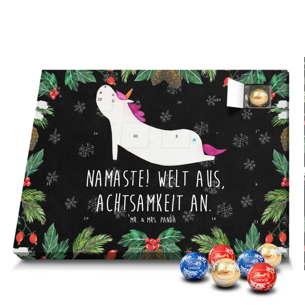 Chocolate advent calendar unicorn yoga mindfulness, relaxation, gift, present, sports, sweet