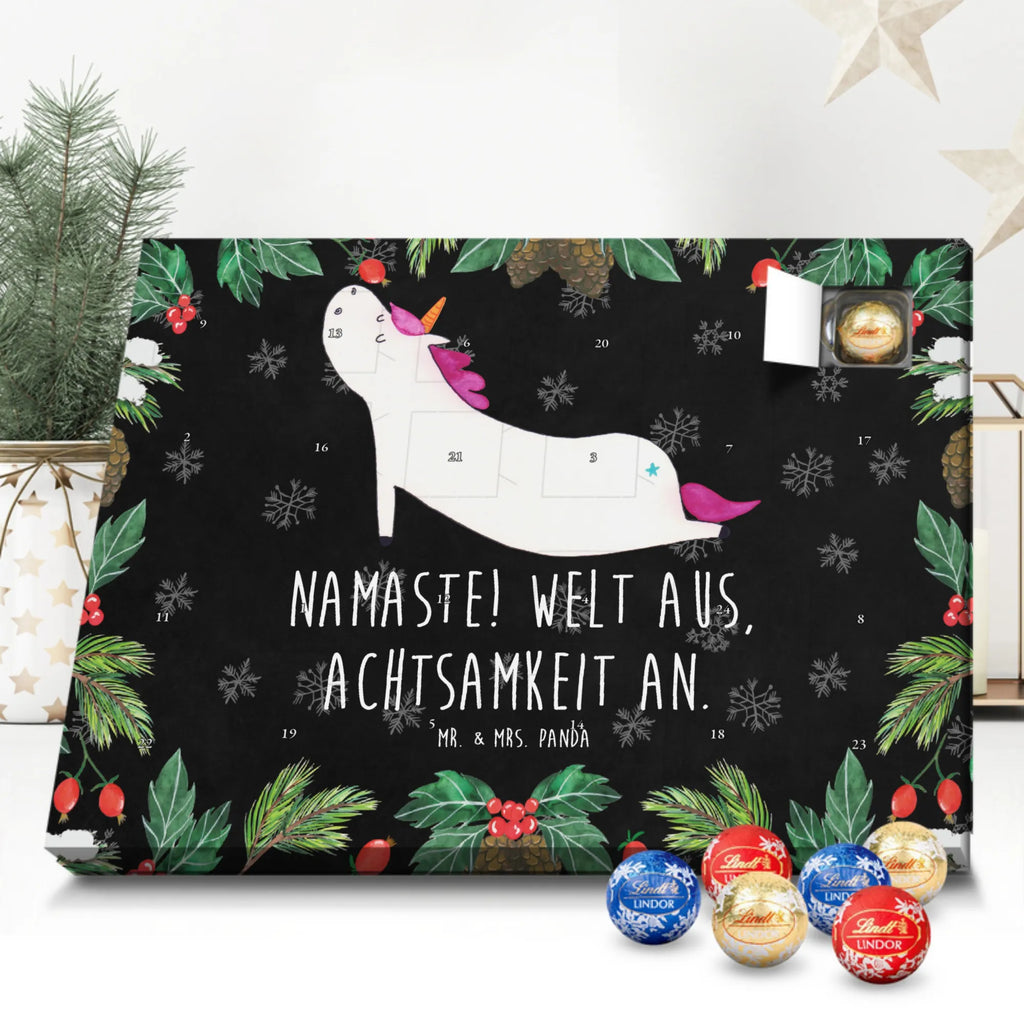 Chocolate advent calendar unicorn yoga mindfulness, relaxation, gift, present, sports, sweet