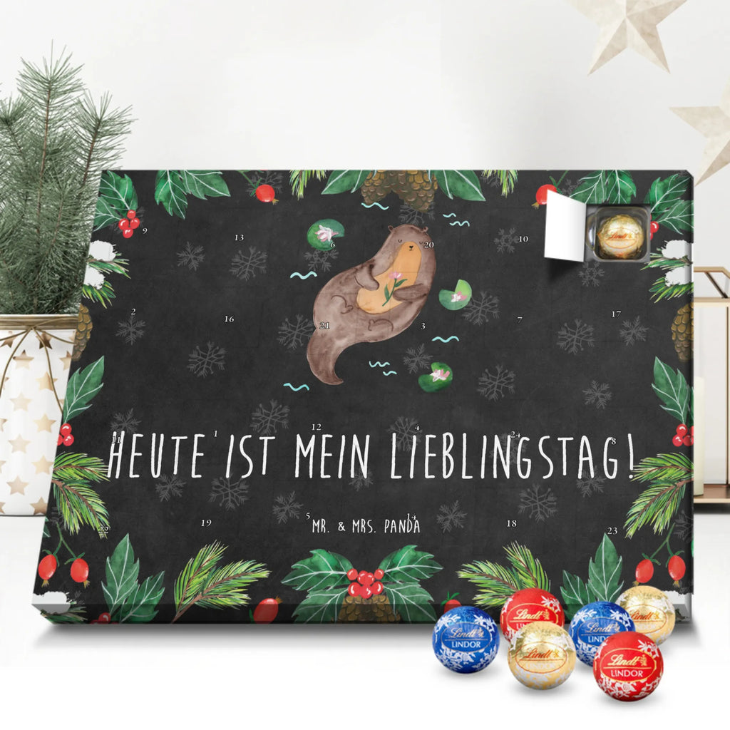 Chocolate advent calendar otter Water Lily mammal, predator, gifts for people in love, gift ideas for animal lovers, animal, aquatic animal, marten, otter gifts, water mammal, water, water animal, sea otter, animal lover, European otter, baby otter