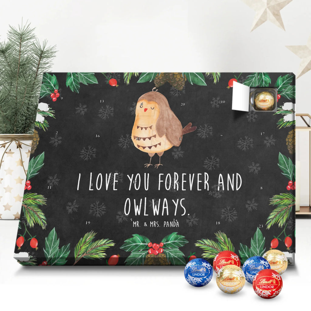 Chocolate advent calendar Owl Satisfied illustrated, nocturnal, romantic gift, gift ideas, birthday present, forest animal, bird, owl decor, Owl saying, Pun funny, Saying beautiful, Romantic, Owl deco, Wedding anniversary gift, Love saying
