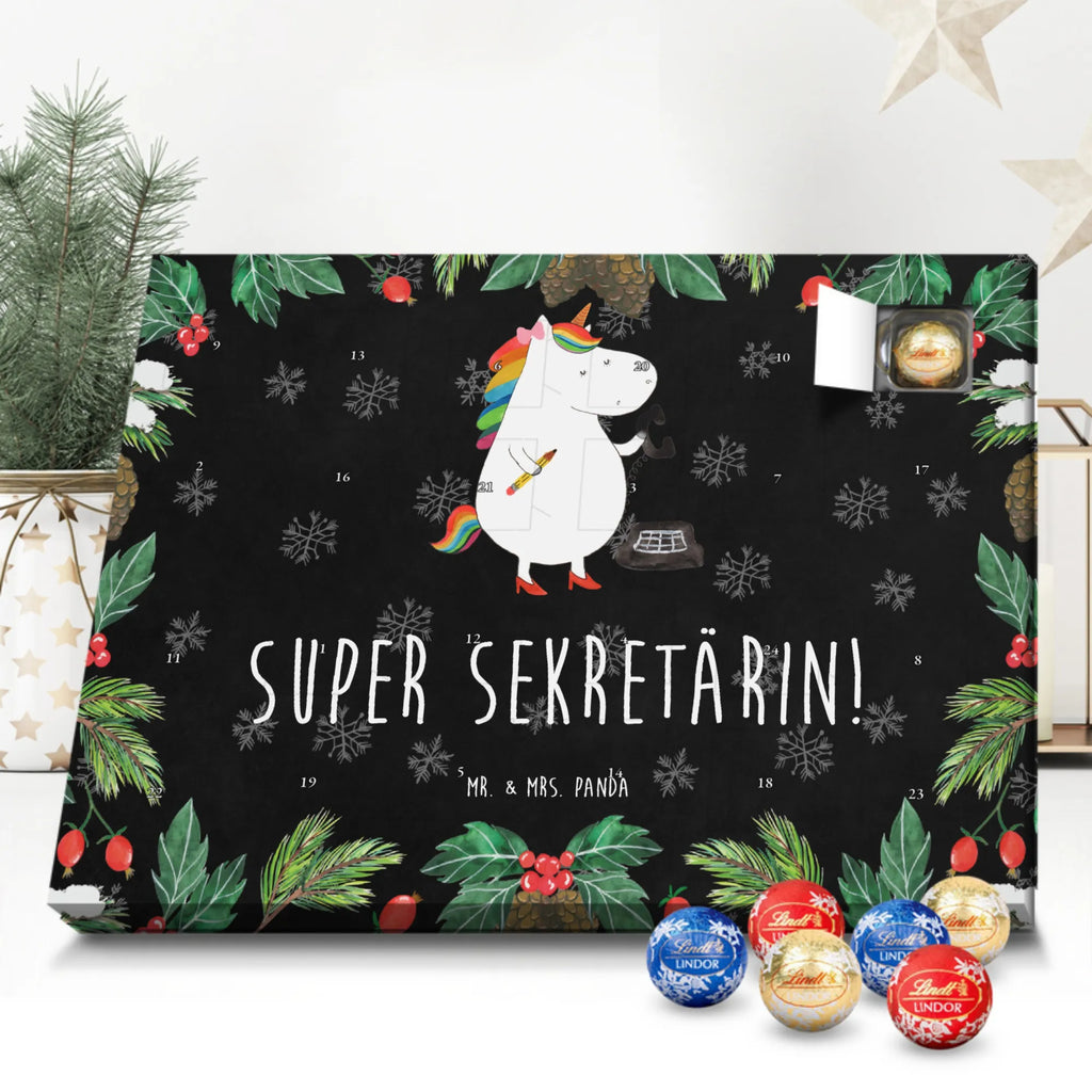 Chocolate advent calendar unicorn secretary gift colleg, office help, secretary present, office worker, tax office, Secretary, attorney