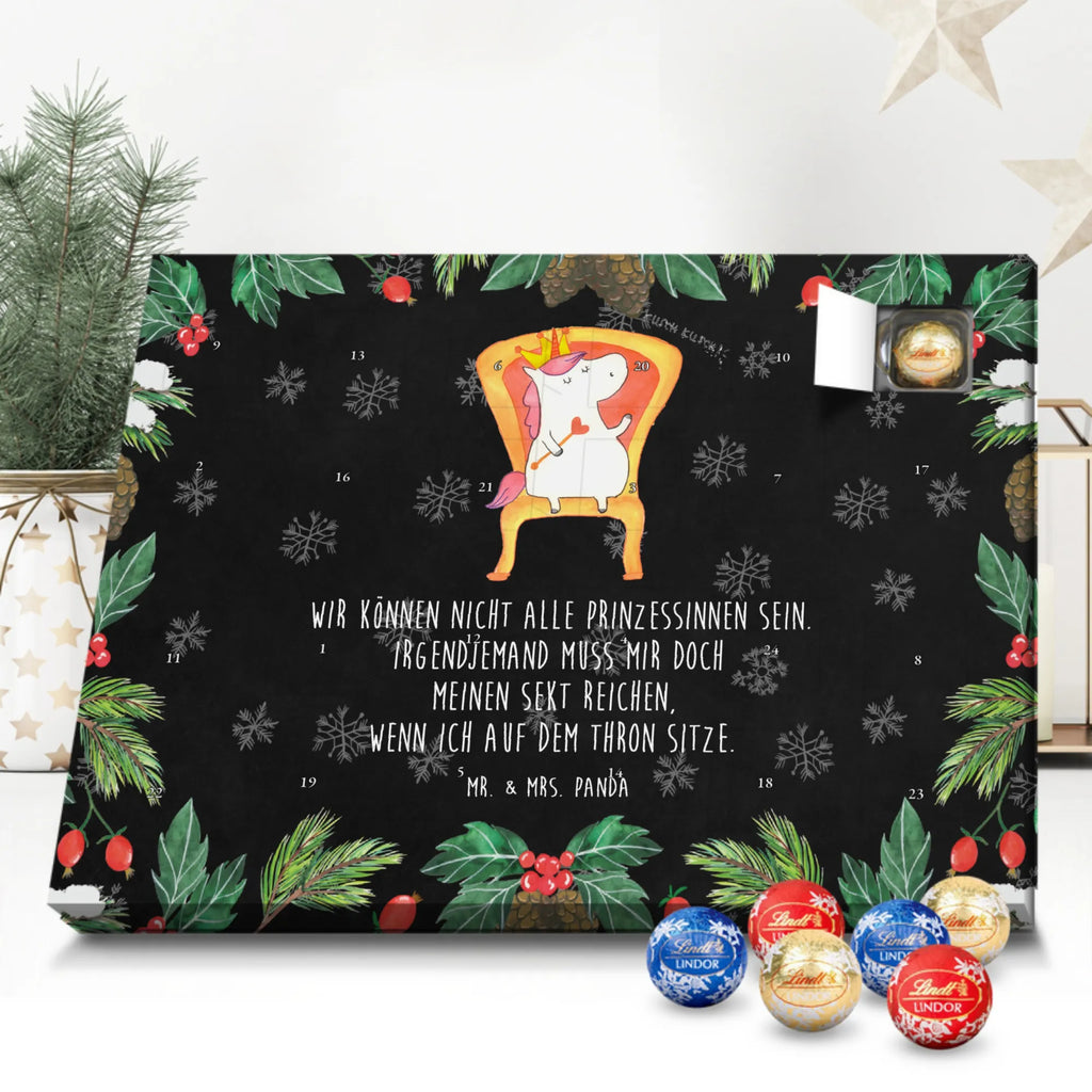 Chocolate advent calendar unicorn king Crown, friend gift, Present friend, King, Prosecco, Chancellor, Princess, Emperor, Ruler, President