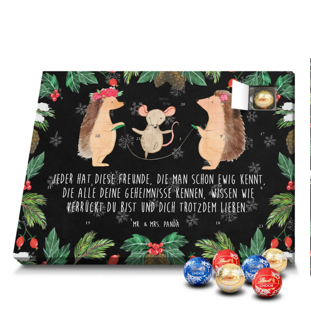 Chocolate advent calendar Hedgehog skipping gift ideas, gifts, small animals, good mood, cute, funny sayings, cute animal motives, hand drawn, special gifts, card, animal lover, children, rope skipping, mouse