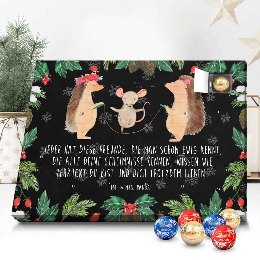 Chocolate advent calendar Hedgehog skipping gift ideas, gifts, small animals, good mood, cute, funny sayings, cute animal motives, hand drawn, special gifts, card, animal lover, children, rope skipping, mouse