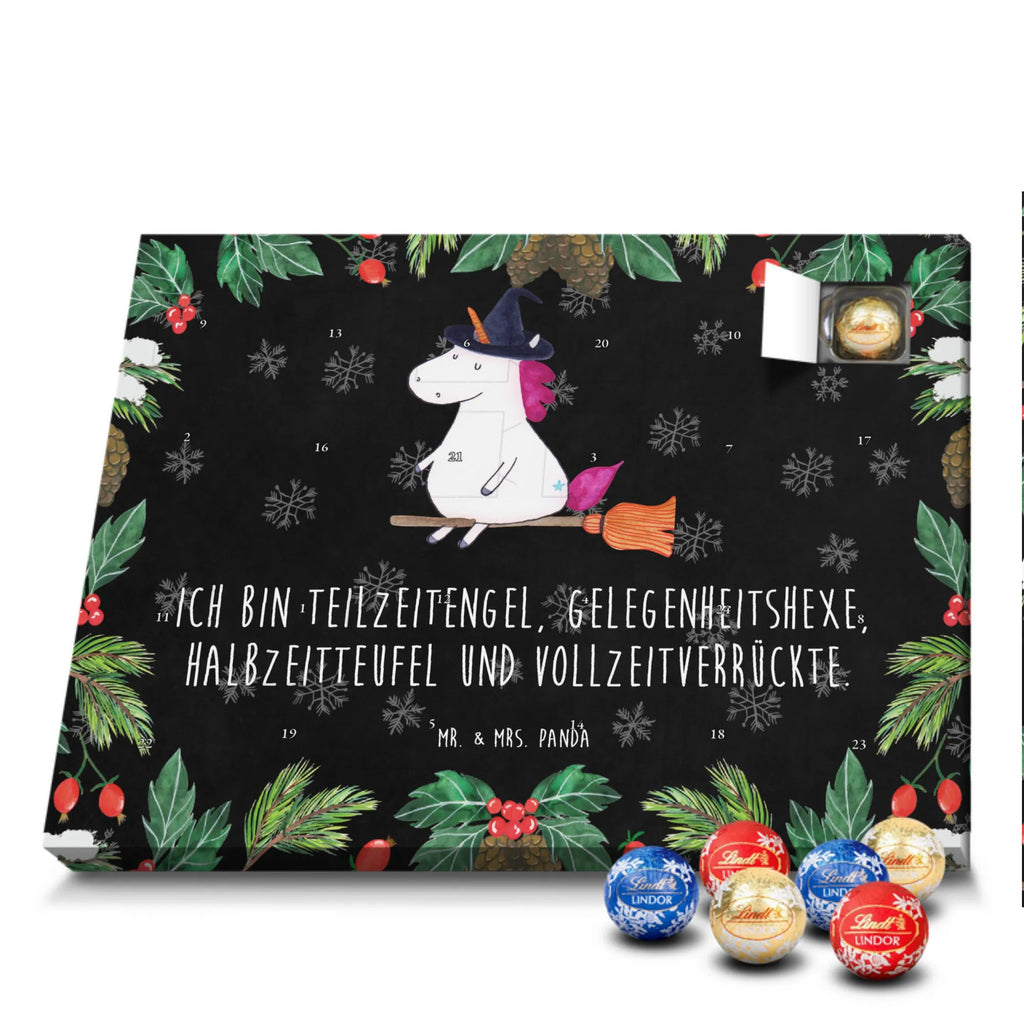 Chocolate advent calendar unicorn Witch bad girl, mad, witch, wife gift, girlfriend present, devil, bitch