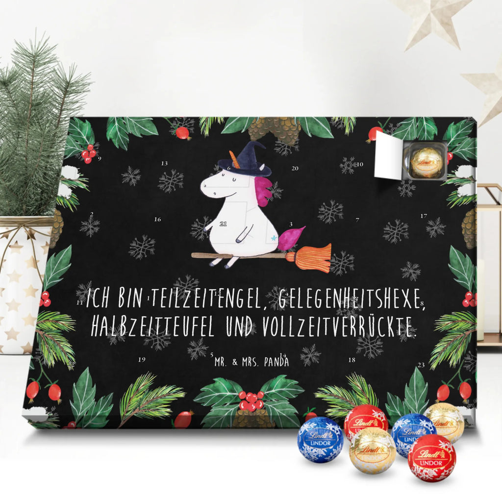 Chocolate advent calendar unicorn Witch bad girl, mad, witch, wife gift, girlfriend present, devil, bitch