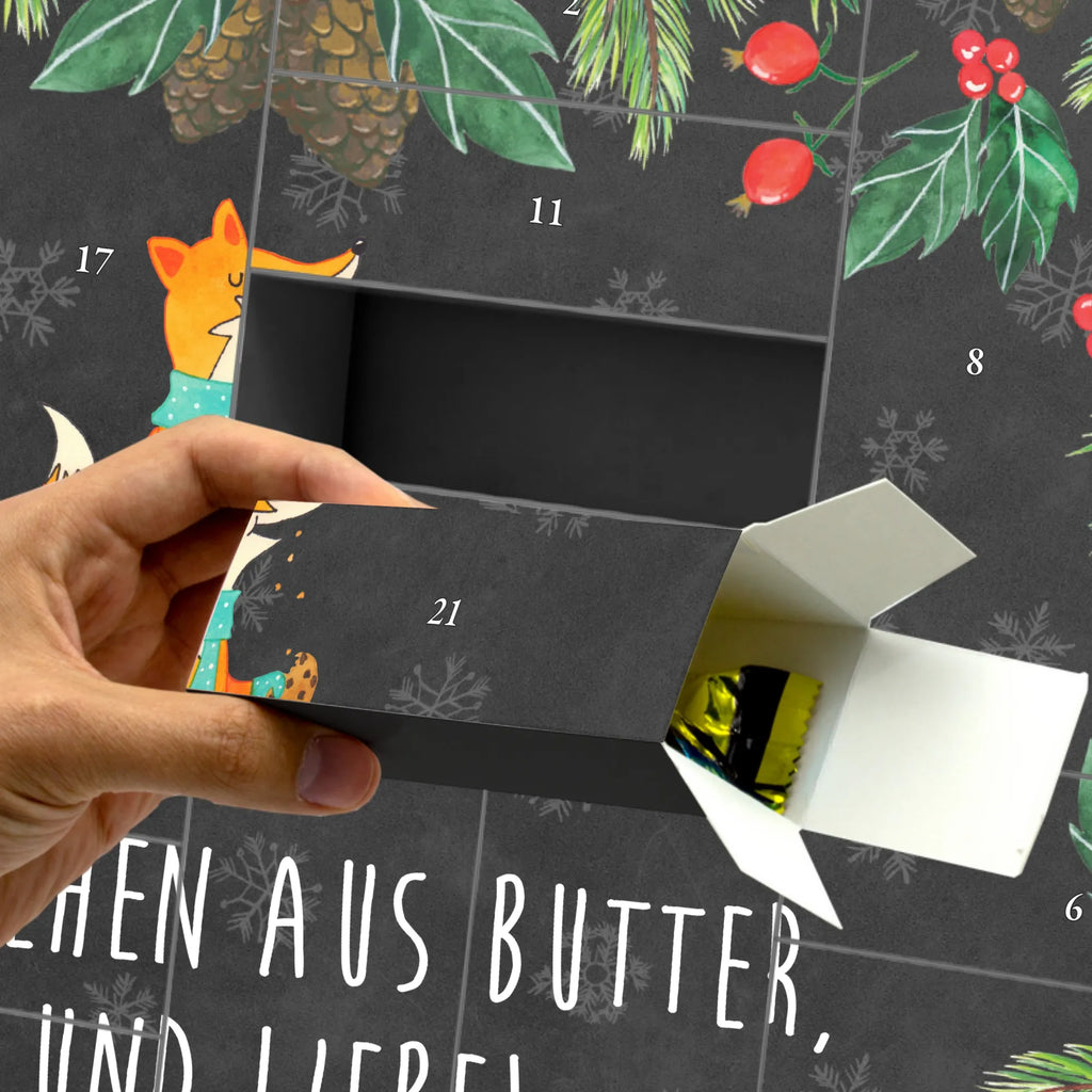 Fillable advent calendar Fox biscuit animal lover, clever as a fox, foxes, forest wildlife, christmas time, baking saying, christmas present, cookies, kitchen decoration