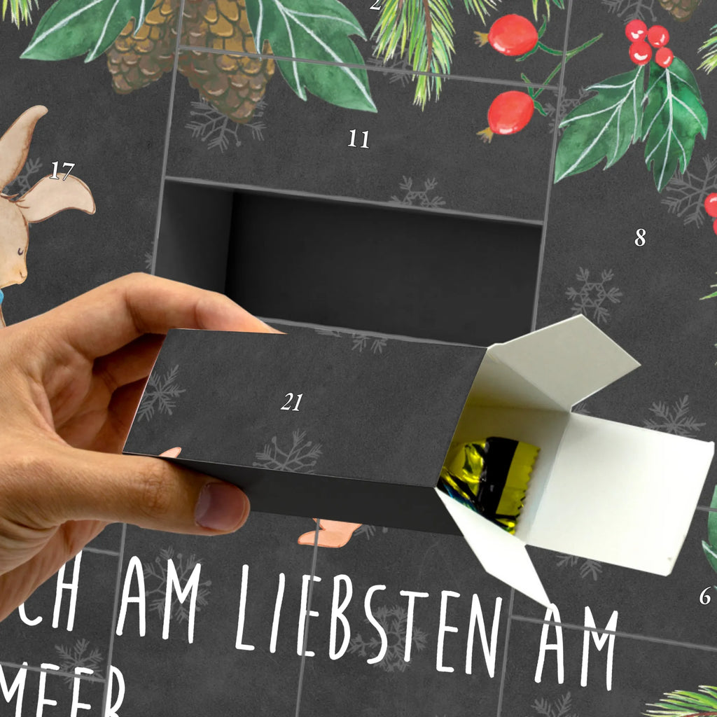 Fillable advent calendar Bunnies with seashell Father's Day, Mother's Day, girlfriends, shells, best friend, girlfriend, collecting shells, rabbits