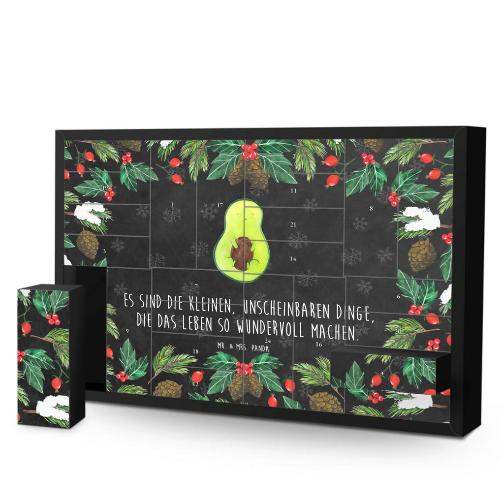 Fillable advent calendar avocado core vegetables, avocado seed, saying life, seed, plant