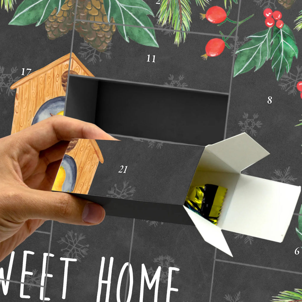 Fillable advent calendar birdhouse Home card, gift ideas, gifts, animal lover, special gifts, cute animal motives, hand drawn, small animals, good mood, cute, funny sayings, moving in, moving out, bird, house building, moving gift, birdhouse, gift