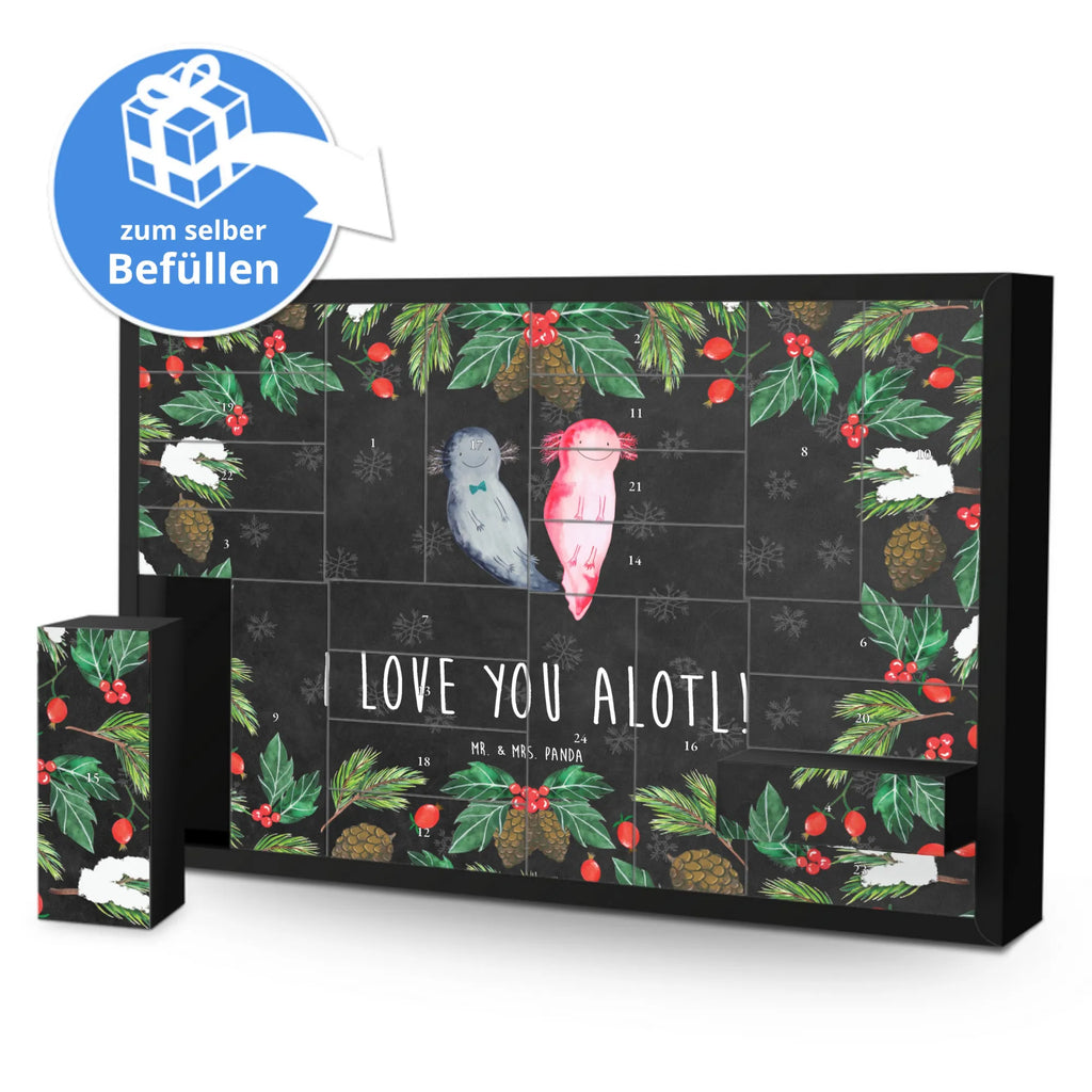 Fillable advent calendar axolotl Love Loving, Two, gift for him, gift for her, Love gift, Together, anniversary gift, Proposal of marriage, Marriage, Valentine&#39;s Day Gift for Women Love Gift Anniversary Wedding Anniversary Party Favor Gift for Girlfriend Gift for Partner Boyfriend Gift Token of Love for Men for Husband