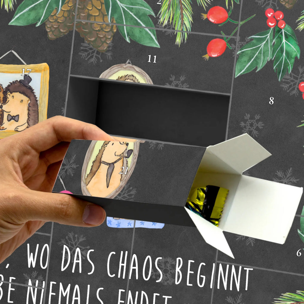 Fillable advent calendar Hedgehog family Father's Day, Mother's Day, hedgehogs, solidarity, mum, pictures