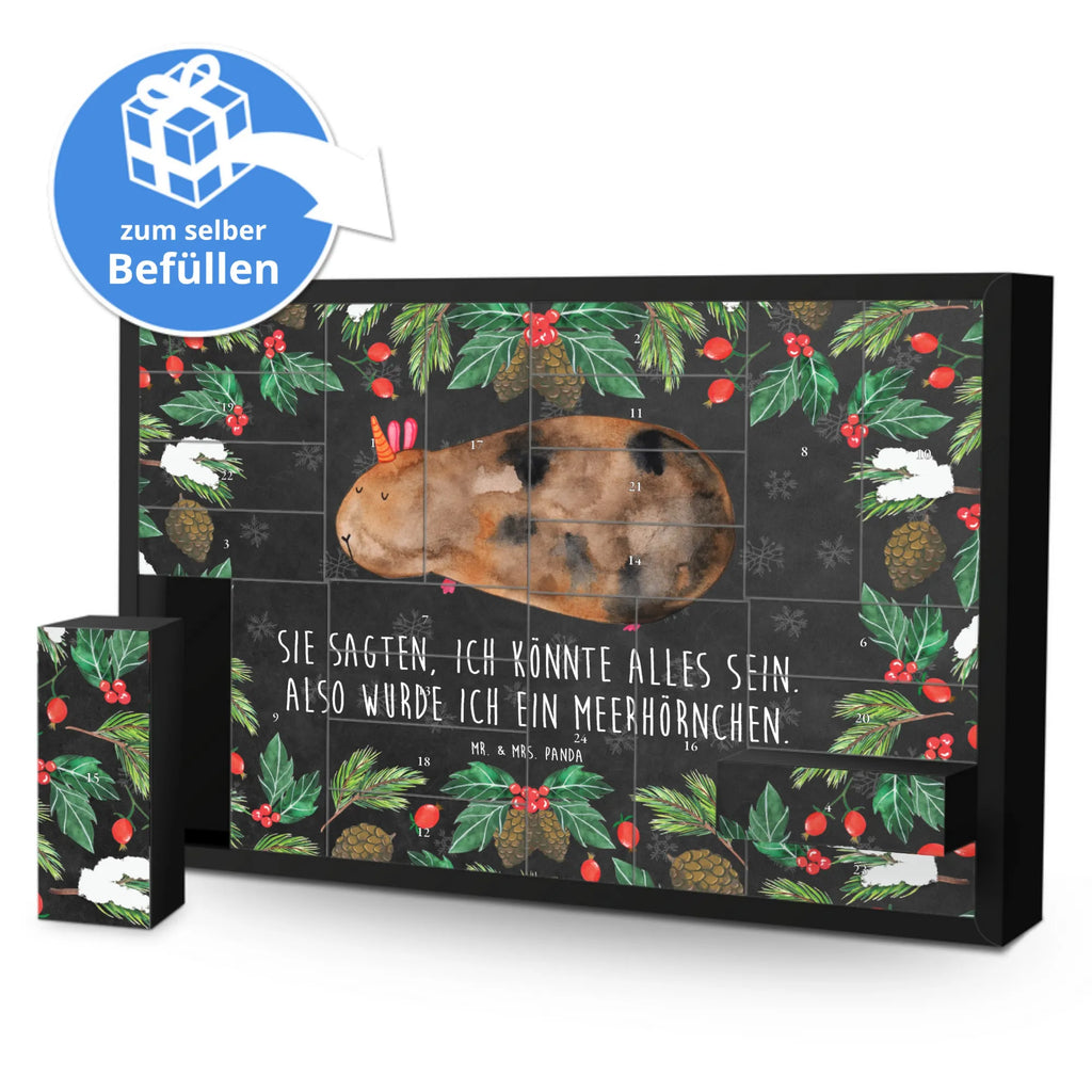 Fillable advent calendar unicorn Guinea pig squirrels, guinea pig