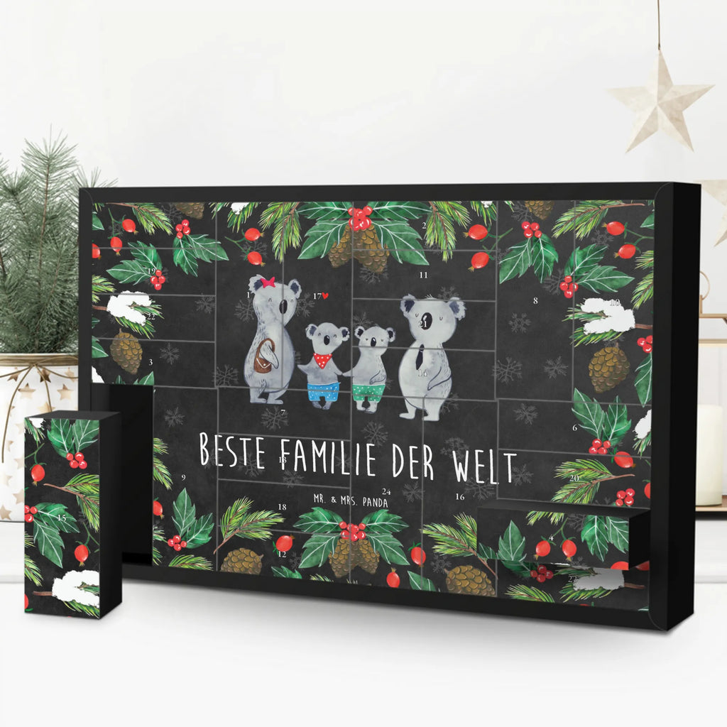 Fillable advent calendar Koala family with two kids Father's Day, Mother's Day, best family, koala bear, family time, favourite family, family life, koala family