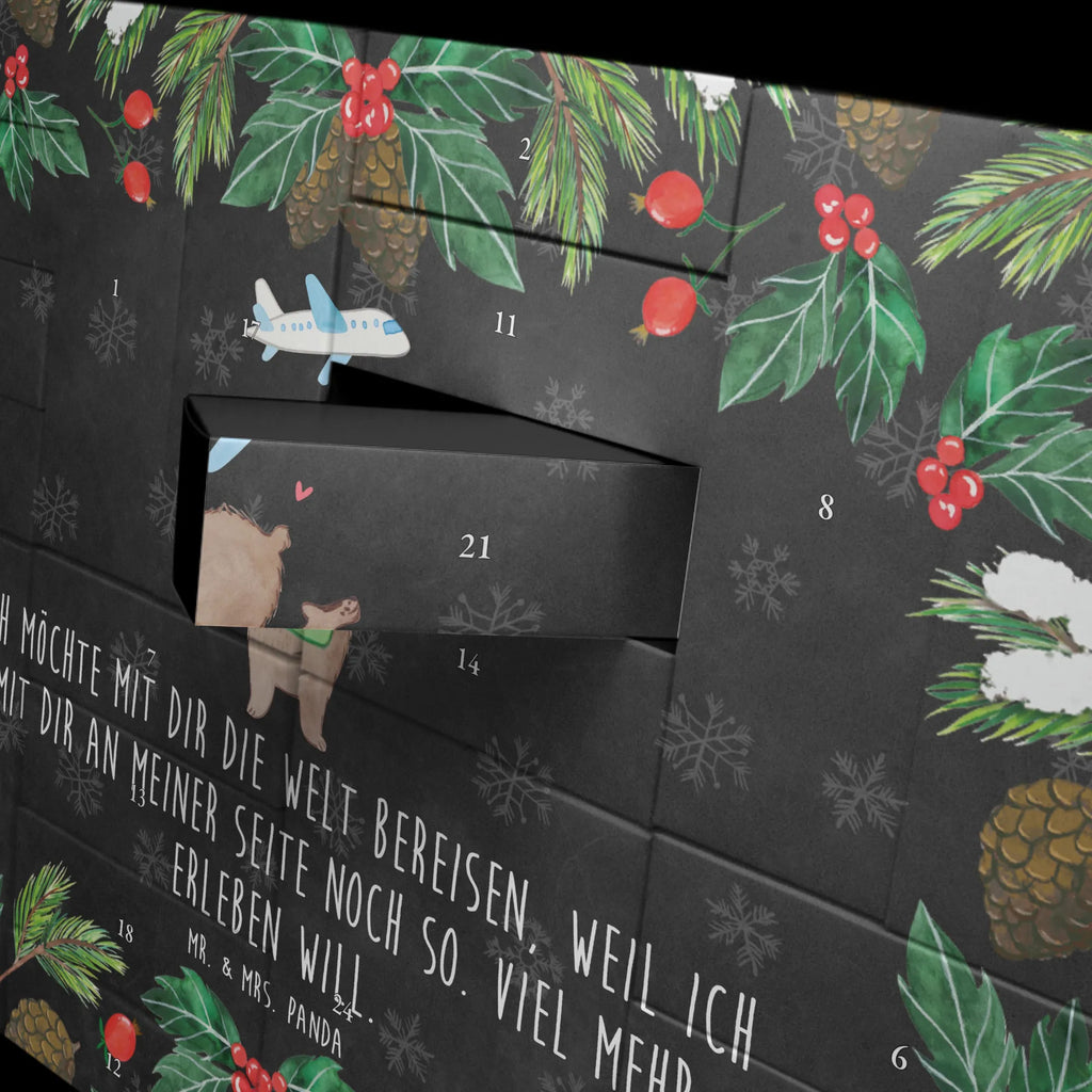 Fillable advent calendar bear Airplane Loving, Two, gift for him, gift for her, Love gift, Together, anniversary gift, Proposal of marriage, Marriage, Valentine&#39;s Day Gift for Women Love Gift Anniversary Wedding Anniversary Party Favor Gift for Girlfriend Gift for Partner Boyfriend Gift Token of Love for Men for Husband