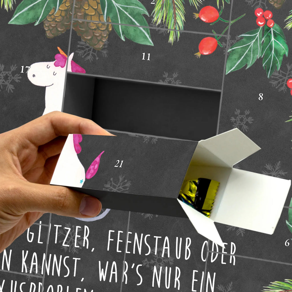 Fillable advent calendar unicorn cyclist cyclist gift, grief, confetti, cycling, fairy dust, present, wheel, love affliction, luxury problem