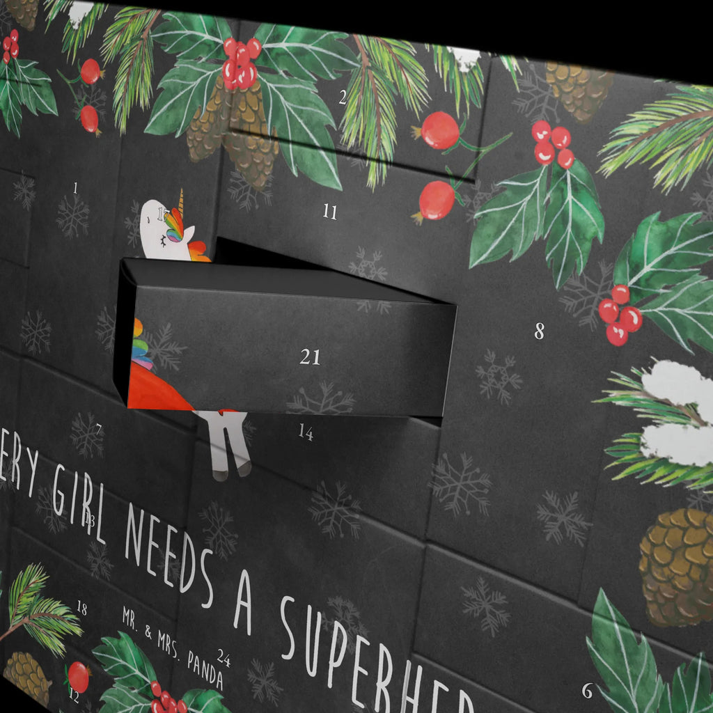 Fillable advent calendar unicorn Excellent Girlfriend gift, Girlfriend present, Superhero