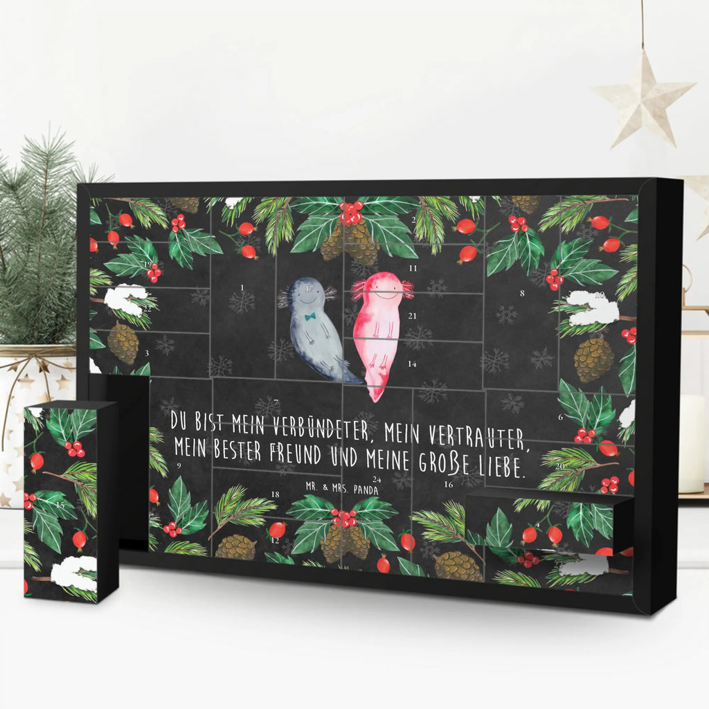 Fillable advent calendar axolotl Girlfriend salamander, Axelotl, marine animals, Mexican walking fish, proof of love, anniversary, friend, tail, amphibian, valentine's day, fiancé, great love, husband