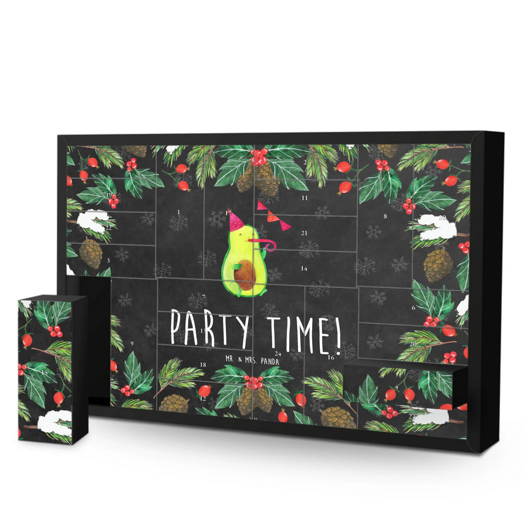 Fillable advent calendar avocado party time vegetables