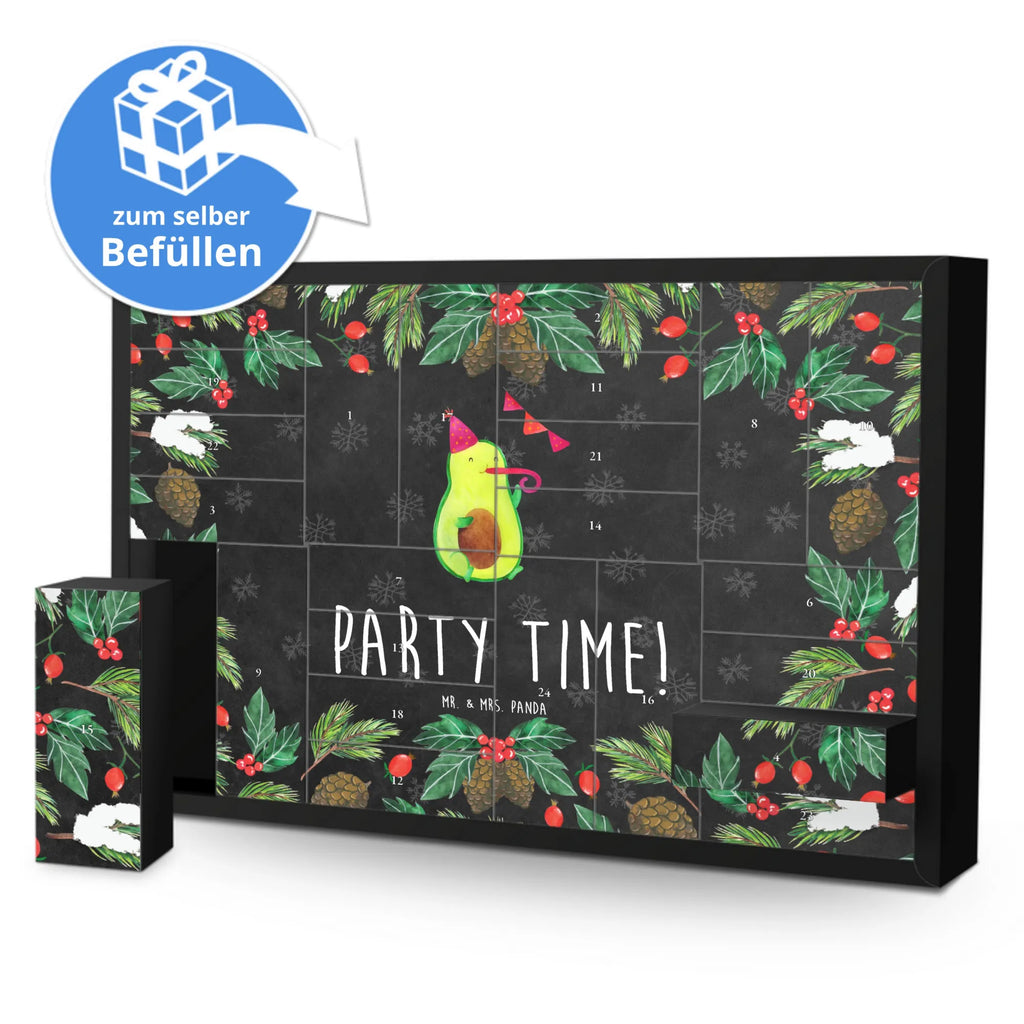 Fillable advent calendar avocado party time vegetables