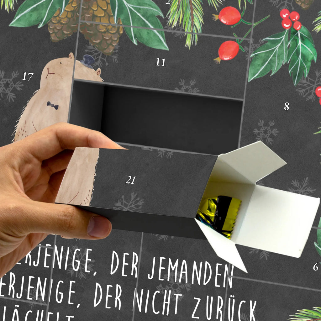 Fillable advent calendar Groundhog card, gift ideas, gifts, animal lover, special gifts, cute animal motives, hand drawn, small animals, good mood, cute, funny sayings, friendliness, respect, Groundhog, cheerfulness, decency, etiquette