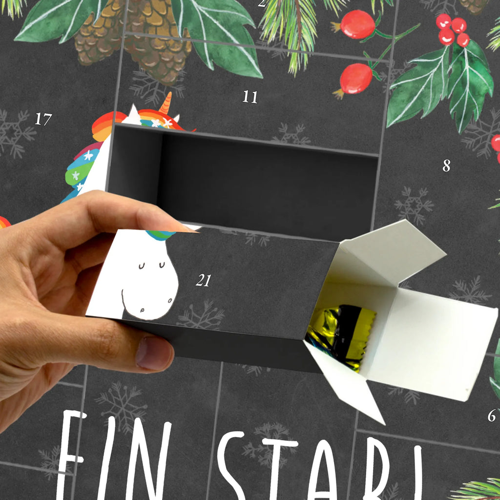 Fillable advent calendar unicorn Singer Singer present, Birthday, celebration, Singer gift, confetti, unicorn saying