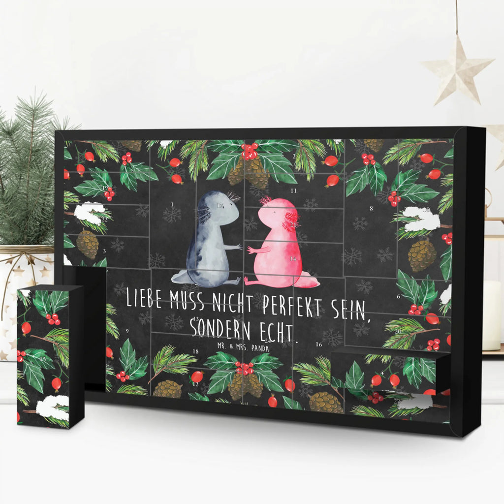 Fillable advent calendar axolotl Love salamander, Axelotl, marine animals, Mexican walking fish, proof of love, amphibian, friend, tail, great love, fiancé, anniversary, valentine's day, husband