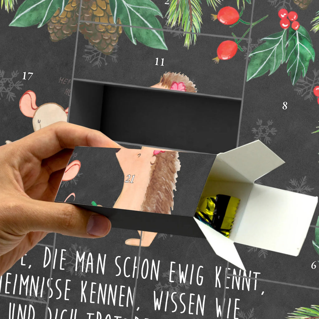 Fillable advent calendar Hedgehog skipping card, gift ideas, gifts, animal lover, special gifts, cute animal motives, hand drawn, small animals, good mood, cute, funny sayings, children, mouse, rope skipping