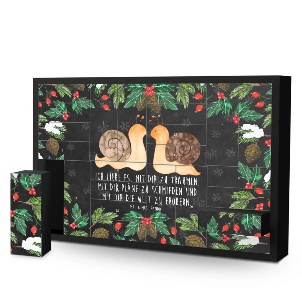 Fillable advent calendar Snails in love Loving, Two, gift for him, gift for her, Love gift, Together, anniversary gift, Proposal of marriage, Marriage