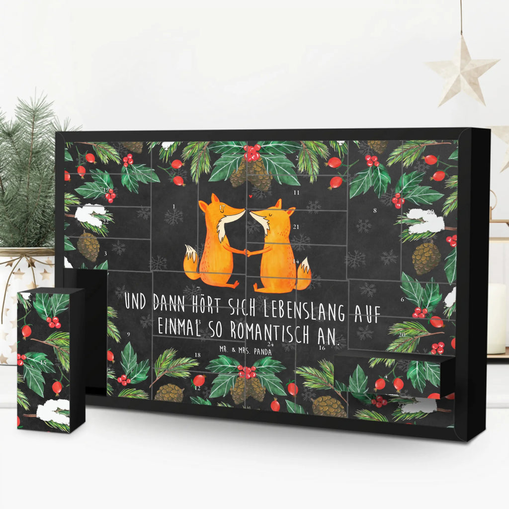 Fillable advent calendar foxes Love animal lover, clever as a fox, foxes, forest wildlife, lovers, boyfriend, couple, marriage, husband, wife, proof of love, girlfriend, fiancée
