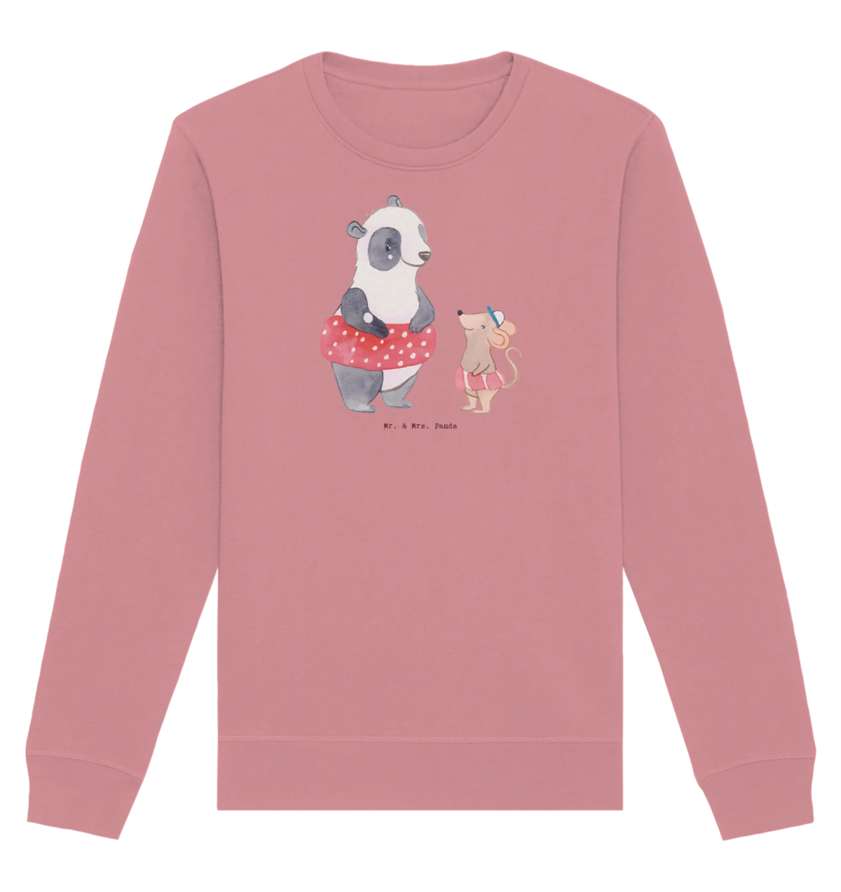 Organic Pullover otter To swim athlete, profit, award, Gift, thank you, giving, Swimming, swimming lessons, water sports